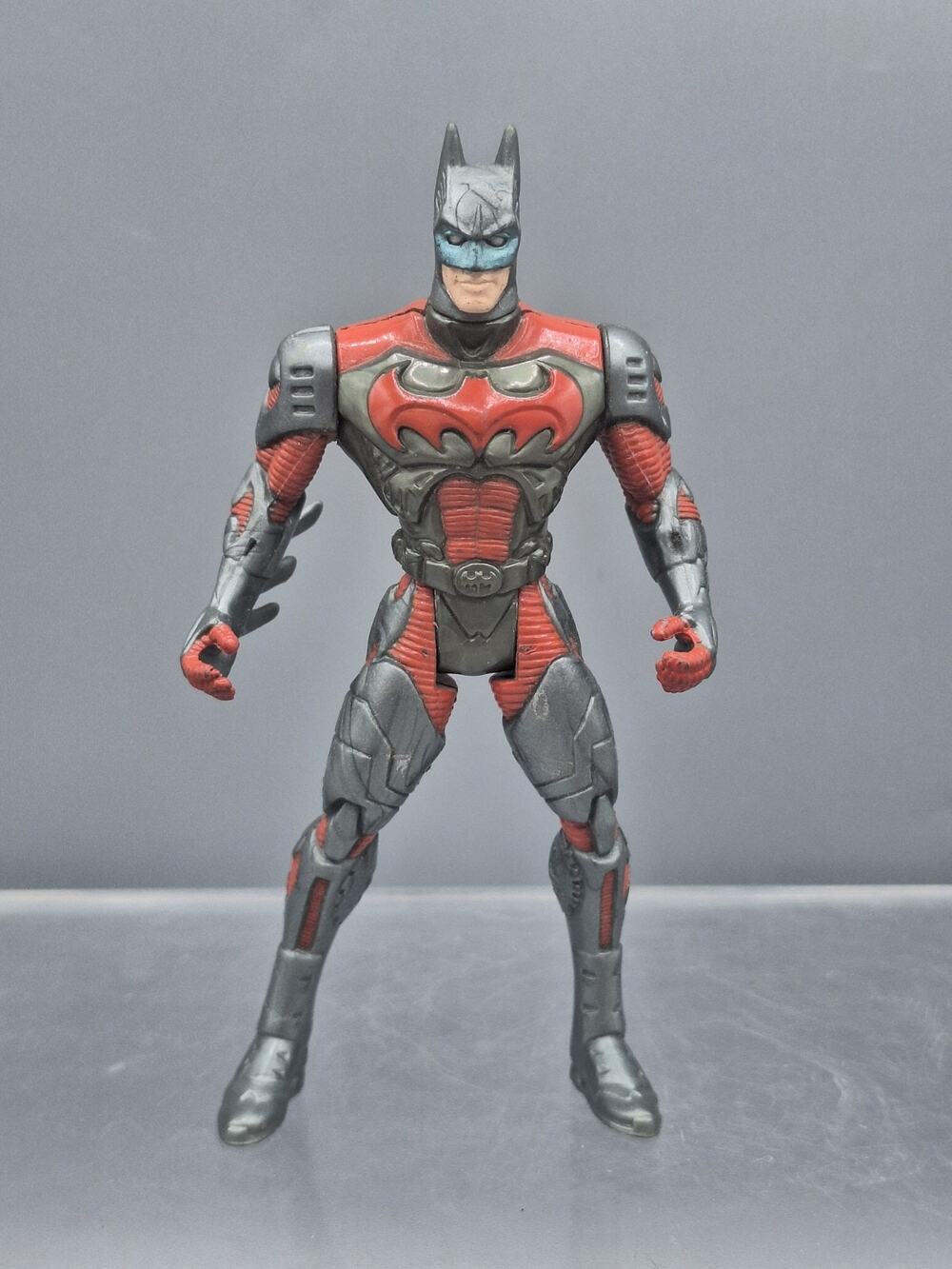Rare 1998~Kenner ~DC Comics~BATMAN~Gray Red Suit~5" Action Figure~Posable Toy